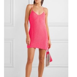 Neon pink retrofete dress - claire